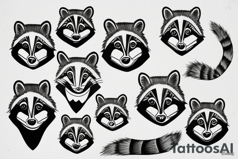 Raccoon tattoo idea