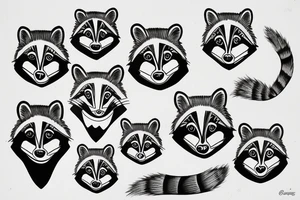 Raccoon tattoo idea