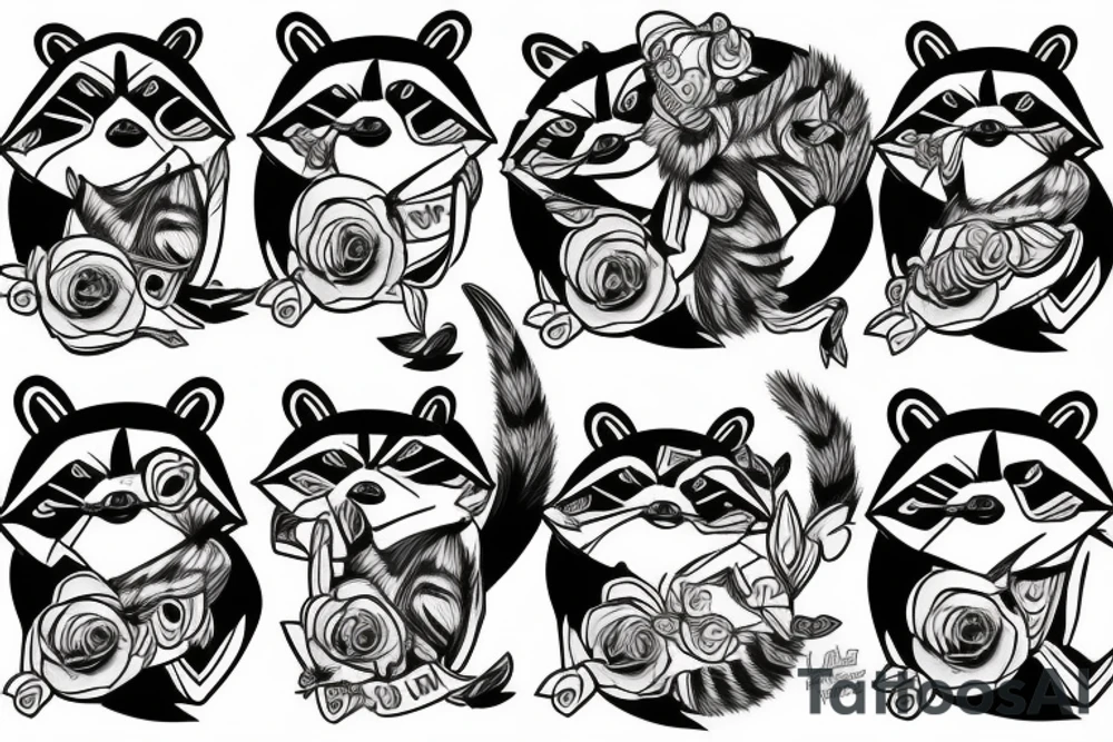 Raccoon tattoo idea