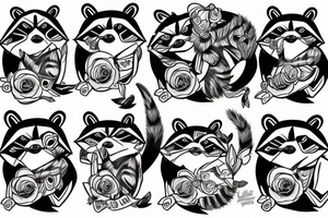 Raccoon tattoo idea
