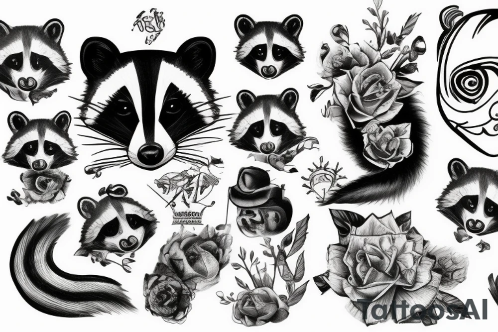 Raccoon tattoo idea