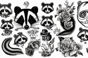 Raccoon tattoo idea