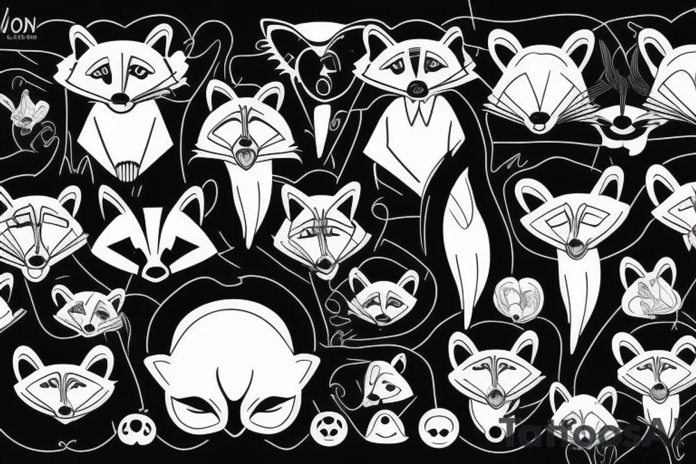 Raccoon tattoo idea