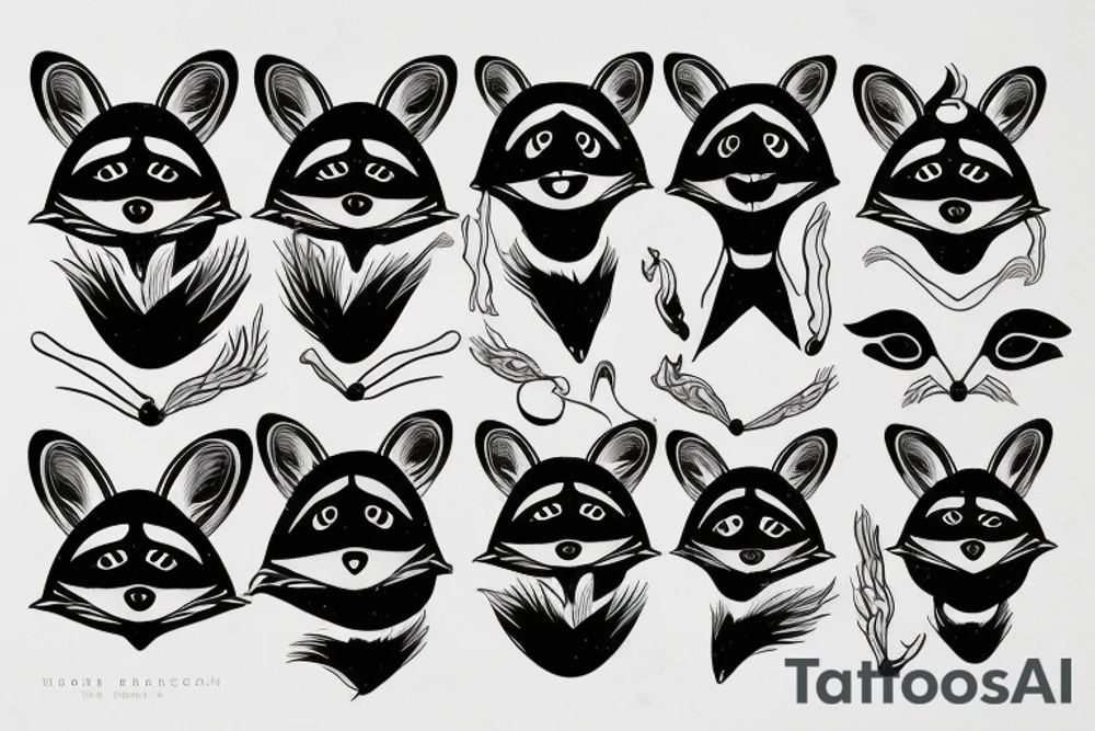 Raccoon tattoo idea