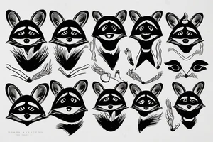 Raccoon tattoo idea