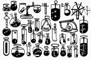science lab tattoo idea