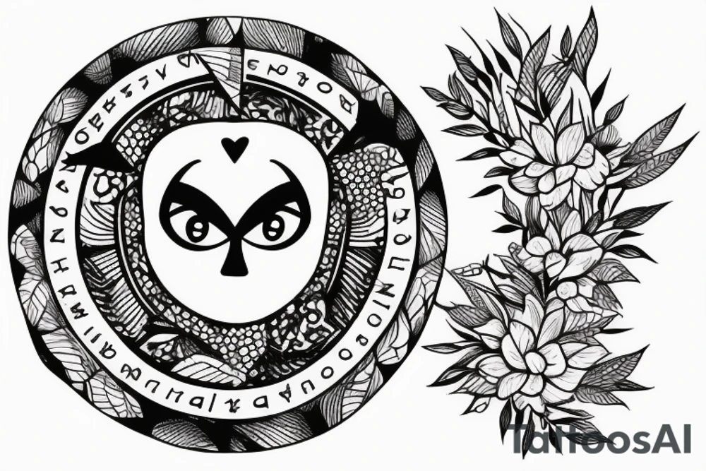 person escaping depression via nature tattoo idea