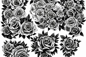 Gun angel rose tattoo idea