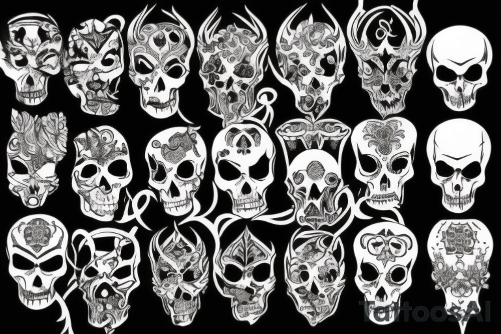 gothic ornaments, darkness tattoo idea