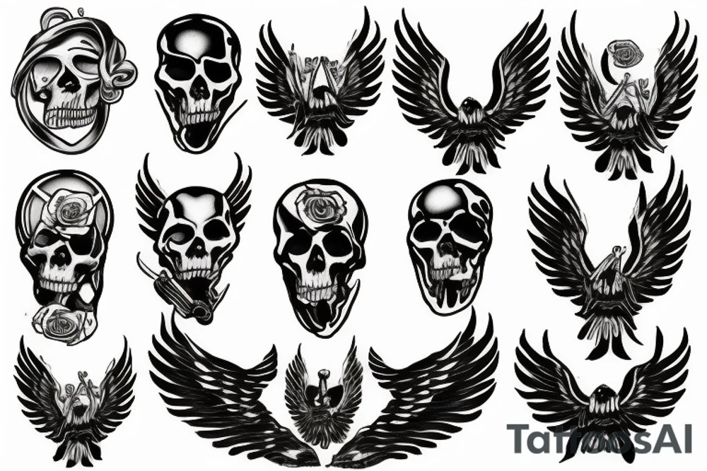 Angel of death tattoo idea