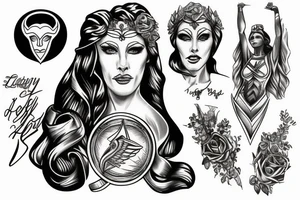 lady of justice tattoo idea