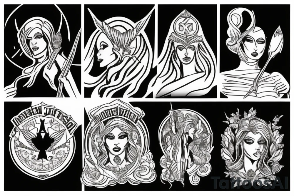lady of justice tattoo idea