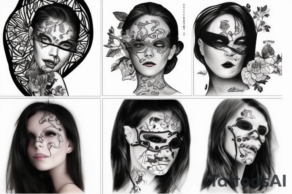 blind woman tattoo idea