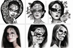 blind woman tattoo idea