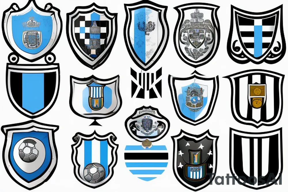 Argentina flag, Soccer shield afa,
three stars tattoo idea