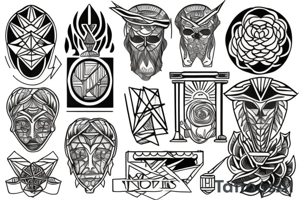 Greek atlas tattoo idea