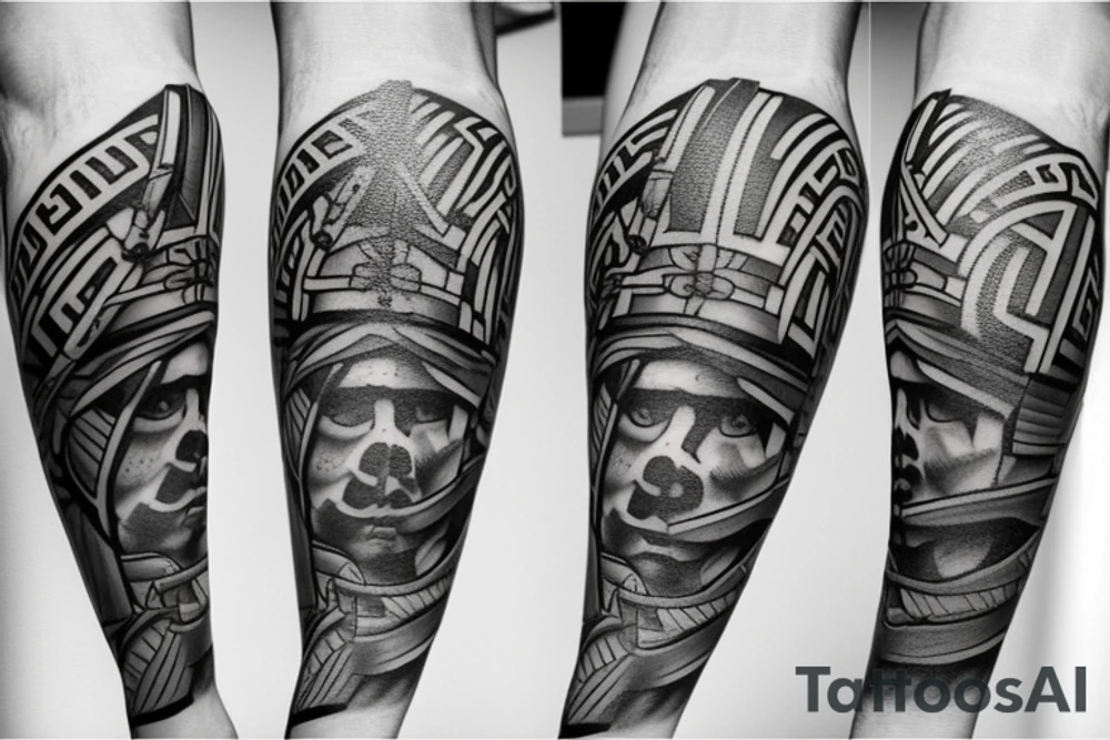 Greek atlas tattoo idea