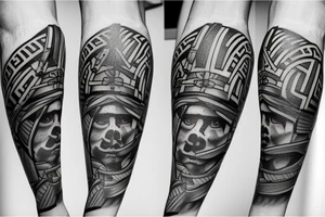 Greek atlas tattoo idea