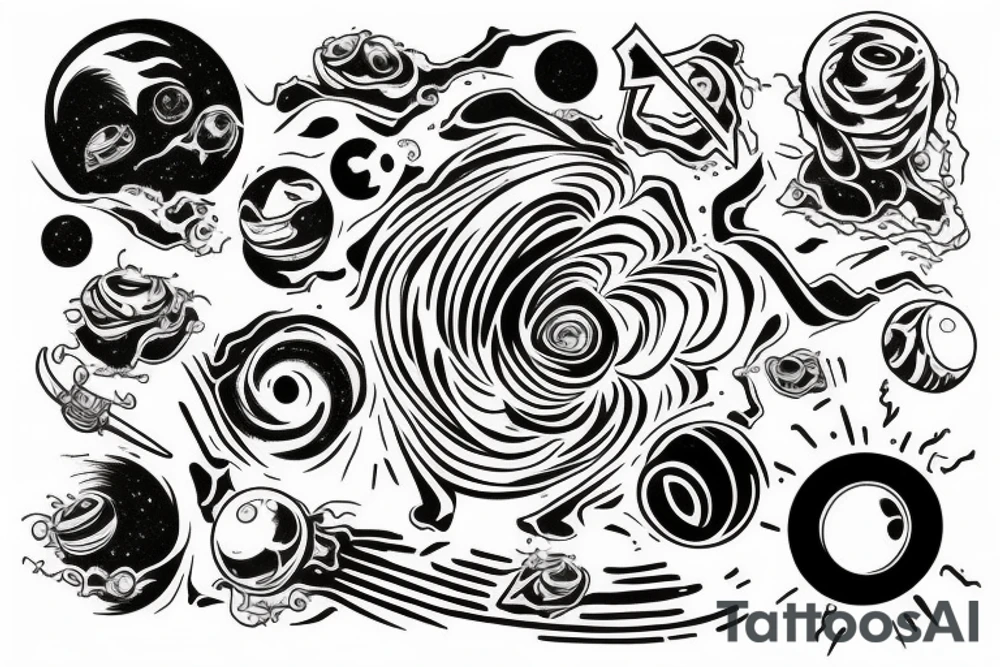 Black hole from the interstellar tattoo idea