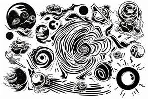 Black hole from the interstellar tattoo idea