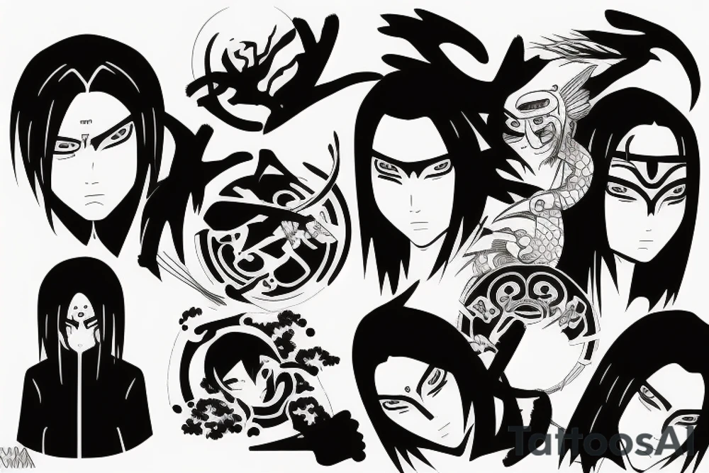 Itachi Uchiha tattoo idea