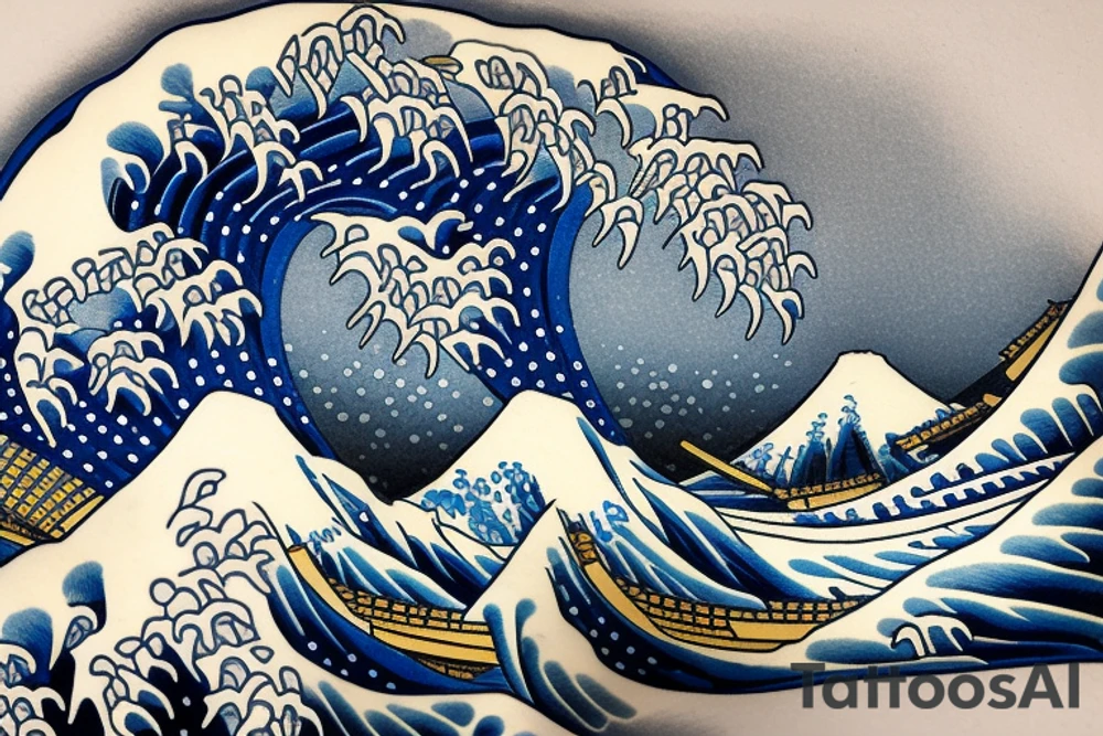 The Great Wave off Kanagawa tattoo idea