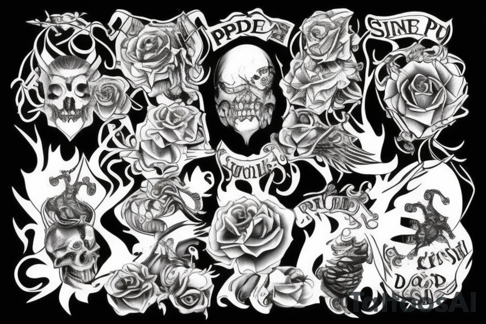 Pride, 7 deadly sins, tattoo idea