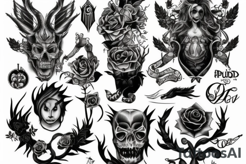 Pride, 7 deadly sins, tattoo idea