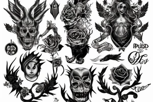 Pride, 7 deadly sins, tattoo idea
