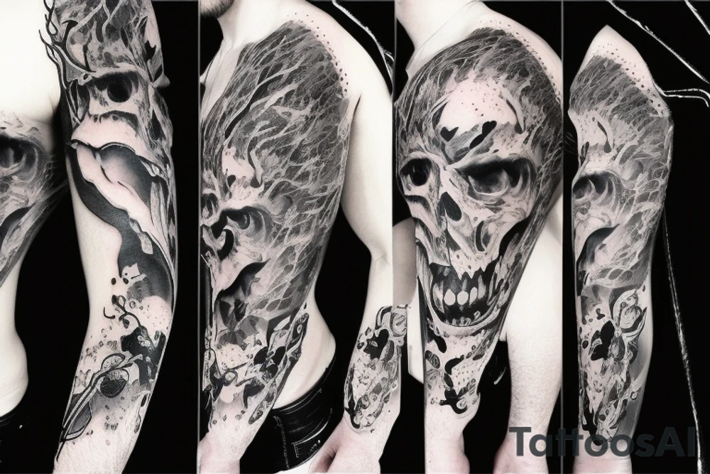 Pride, 7 deadly sins, dark realism tattoo idea