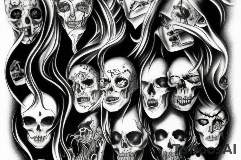 Pride, 7 deadly sins, dark realism tattoo idea