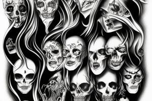 Pride, 7 deadly sins, dark realism tattoo idea