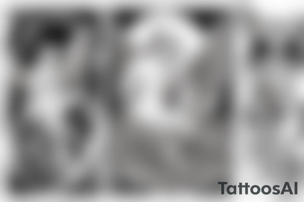 Angel and devil tattoo idea
