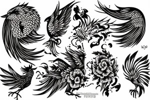 phoenix tattoo idea