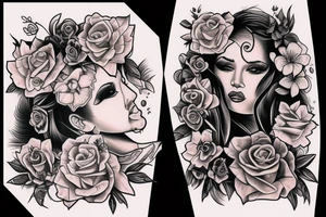 Chicano girl tattoo idea