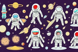 Galactic full of stars and cosmic dust with a cosmonaut in the middle tattoo idea