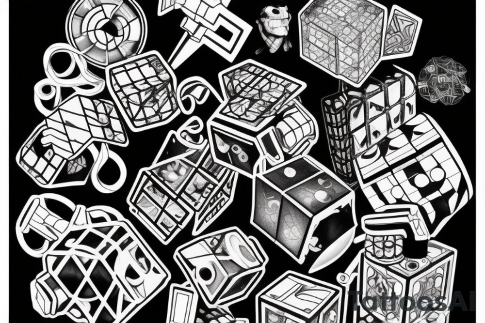 Rubiks cube tattoo idea