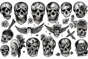 Aries macabre tattoo idea