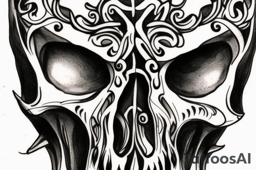 taurus skull tattoo idea