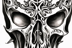 taurus skull tattoo idea