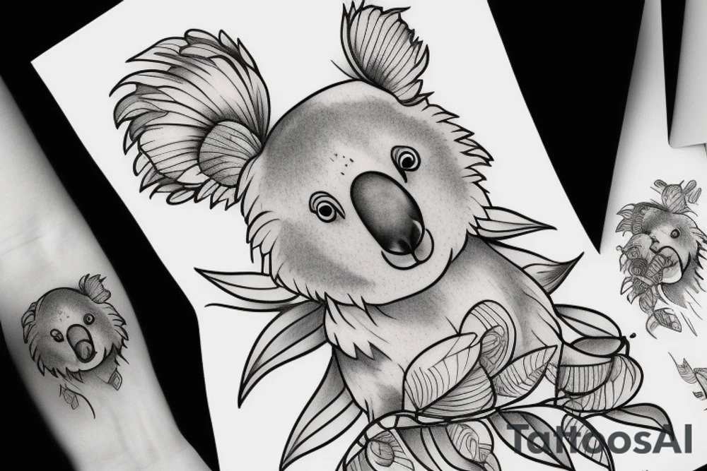 koala tattoo idea