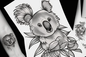 koala tattoo idea