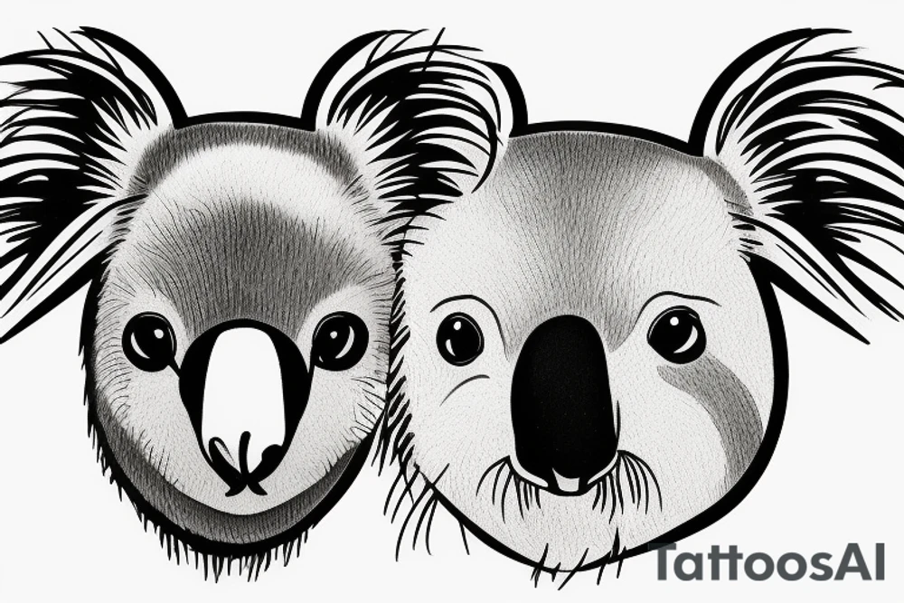 koala
hat tattoo idea