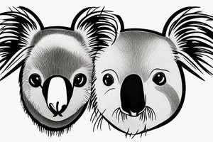 koala
hat tattoo idea