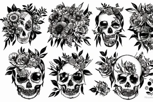 Persephone, flowers, pomegranates, death tattoo idea