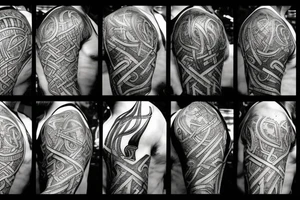 Nordic vikings symbols tattoo idea