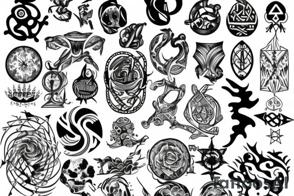 Nordic 
symbols tattoo idea