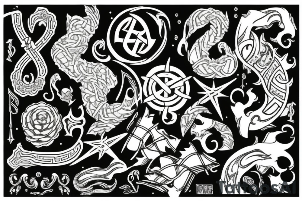 Nordic 
symbols tattoo idea
