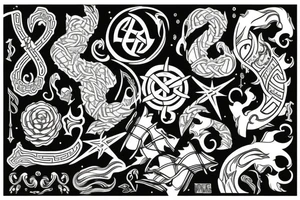 Nordic 
symbols tattoo idea