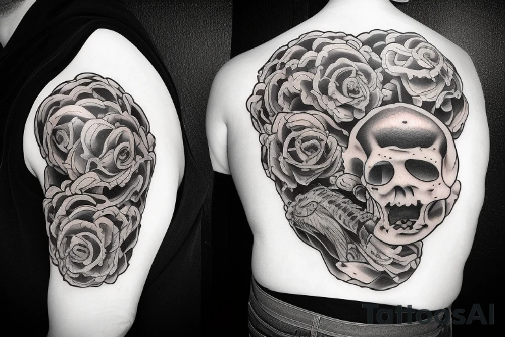 Father protecting doughtet tattoo idea